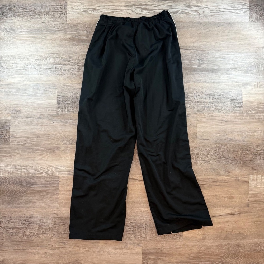Y2K Nike Team Mens XL Black Tear Away Windbreak Pants Basketball Baggy 90s Black